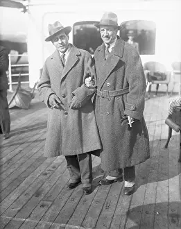 Alfred Cortot Walking with Jacques Thibaud