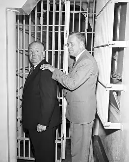 Joke Prints: Alfred Hitchcock In Gag Arrest