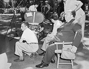 Overweight Prints: Alfred Hitchcock on Set of Shadow of a Doubt