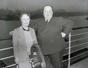 Overweight Prints: Alfred Hitchcock With Wife