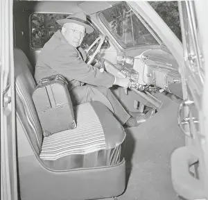 Lexington Prints: Alfred O. Persons Pausing in Automobile