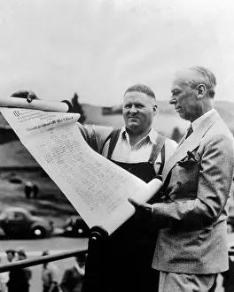 Alfred P Prints: Alfred P. Sloan Receiving Scroll