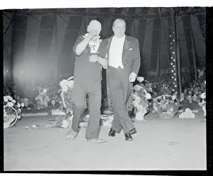 Hamburg Prints: Alfred Schatz Walking With Adrian Wettach