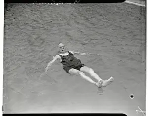 Alfred Smith Taking a Swim