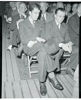 Alfred Vanderbilt Attending Boxing Match