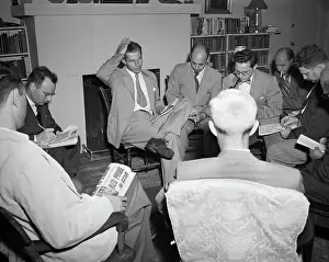 Interview Prints: Alger Hiss Scratching Head