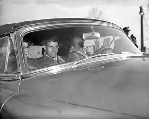 Alger Hiss Smiles Through Frosted Glass