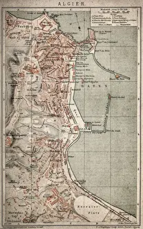 Boundary Prints: Algiers map