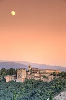 Moorish Prints: Alhambra Palace complex, Granada