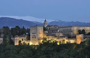 Images Dated 24th April 2009: The Alhambra at sunset, Grenada, Spain