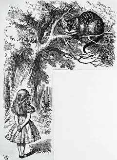 Alice and the Cheshire Cat by John Tenniel