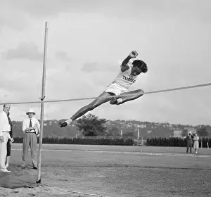 Alice Coachman Performing the High Jump