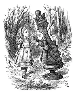 Board Game Prints: Alice through the looking glass