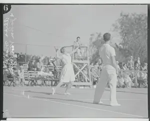 Pasadena Prints: Alice Marble and John Van Ryn in Tennis Action