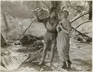 Alice Terry and Ramon Navarro Filming Silent Movie