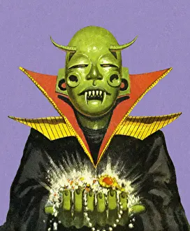 Alien Holding Jewels