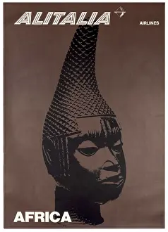 Alitalia Benin Bronze Poster