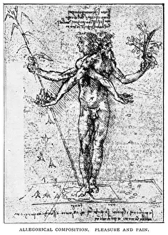 Allegorical Composition of Pleasure and pain by Leonardo Da Vinci