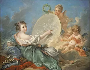 National Gallery of Art, Washington Gallery: Allegory of Painting, Francois Boucher, 1765