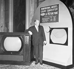 Reception Prints: Allen Dumont Showing Color Television Technology