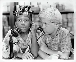Lac0038 Prints: Allen Farina Hoskins And Jackie Cooper In Our Gang