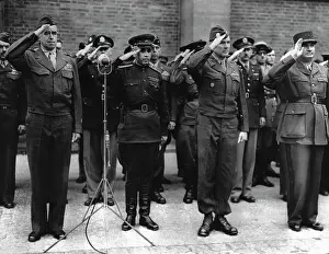 Huty32806 Prints: Allied Officers In Berlin, 1945