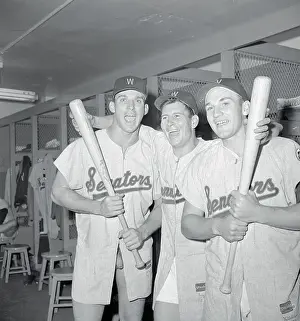 Allison, Griggs, and Killebrew Celebrating Win