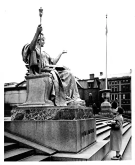 Lac0049 Prints: Alma Mater Statue At Columbia University In New York City, New York