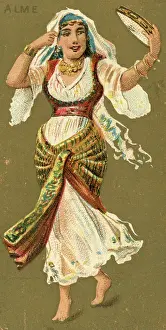 Alme or Alma, Egyptian Traditional Dance, National Dances series, Kinney Brothers, 1889