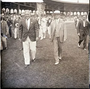 University Prints: Alonzo Stagg Returning to His Alma Mater