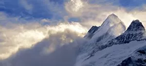 Swiss Collection: alpen, alpine, alps, atmospheric, bernese alps, break of dawn, canton of bern, cloudy