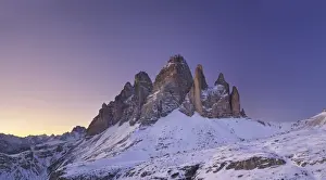 Belluno Prints: Alpenglow on the Tre Cime Di Lavaredo (Dolomites - Italy)