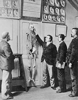 Anthropology Prints: Alphonse Bertillon Demonstrates Bertillon System