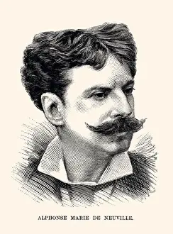 ALPHONSE MARIE DE NEUVILLE, Illustrator and military artist (XXXL with lots of details)