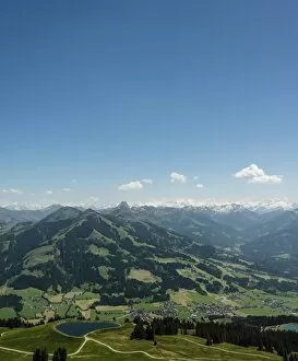 Images Dated 8th June 2014: Alps with reservoir in the summer, Brixen im Thale, Tyrol, Austria
