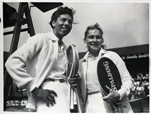Wimbledon Prints: Althea Gibson and Darlene Hard at Wimbledon
