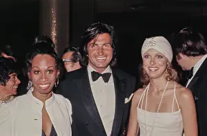 Huty35671 Prints: Altovise Davis, George Hamilton & Alana Hamilton