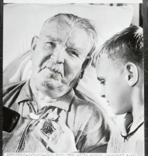 Alvin C. York Wearing Congressional Medal