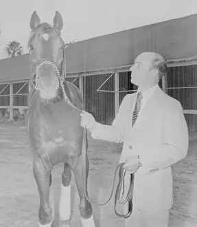 Hialeah Prints: Alydar with Trainer John Veitch