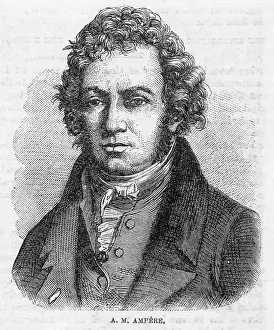 Mathematician Prints: A.M.Ampere, Mathematician And Physicis