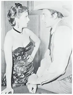 Amanda Blake Speaking with Jim Arness
