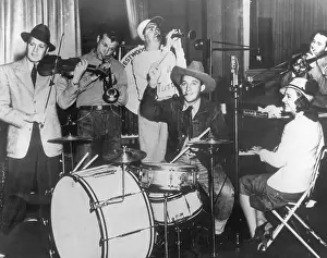 Trumpet Prints: Amateur Swing Band with Famous People