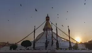 Images Dated 11th April 2015: Amazing landmark of Nepal, Boudhanath Stupa