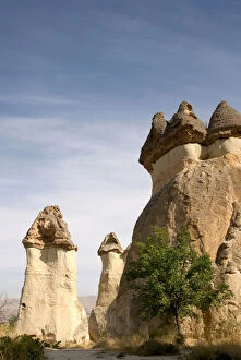 Anatolia Collection: Amazing looking landscape at the Goreme Valley at Cappadocia, Turkey