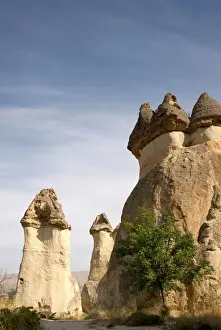 Limestone Prints: Amazing looking landscape at the Goreme Valley at Cappadocia, Turkey