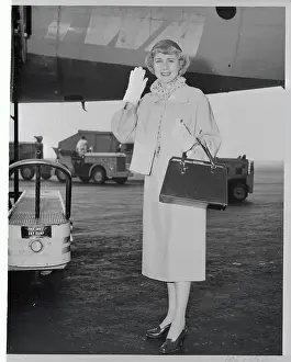 Ambassador Clare Boothe Luce Waving