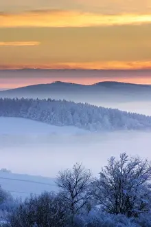 Misty Prints: ambient, area, atmospheric, aurora, break, carpathian, countryside, covered, czech