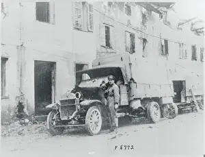 Ambulance Driver by His Vehicle