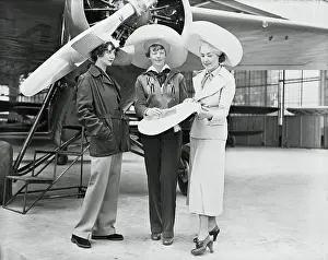 Burbank Prints: Amelia Earhart and Designers on Airfield