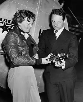 Amelia Earhart with Fred Noonan